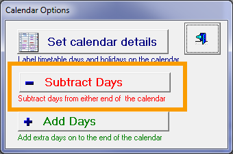 Reducing the calendar