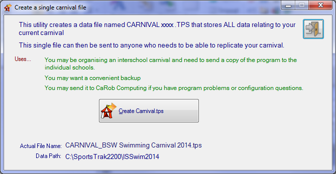 Creating the Carnival File