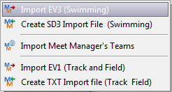 Import Ev3 Menu