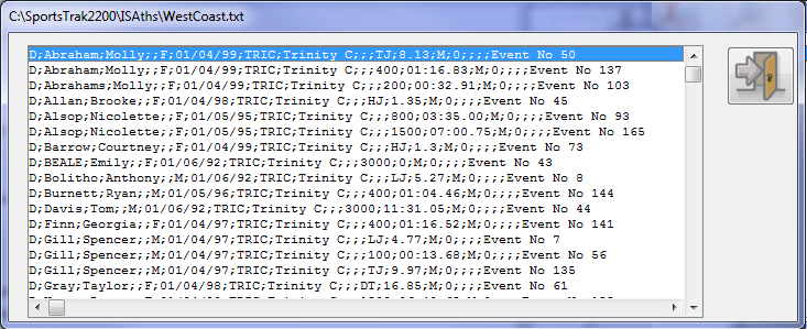 Viewing the .txt file