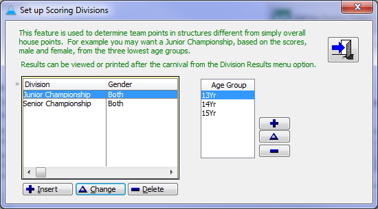 Score Divisions