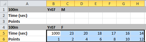 Copying data rows